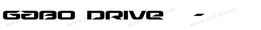 Gabo Drive 西方字体转换